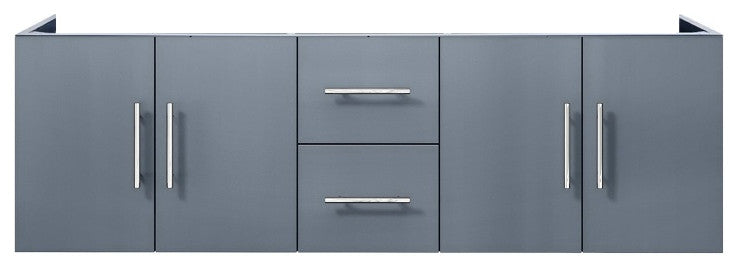 Geneva Transitional Dark Grey 60" Vanity Cabinet Only