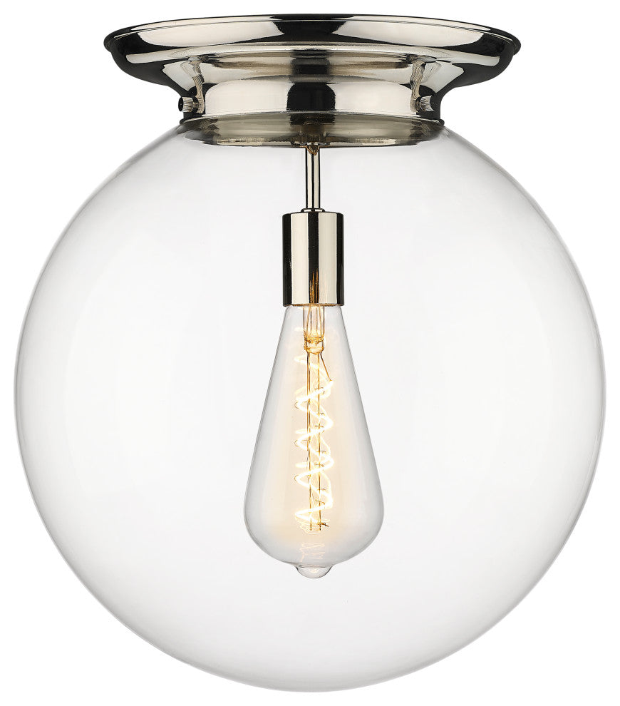 Innovations Beacon 1 16" Flush Mount Polished Nickel