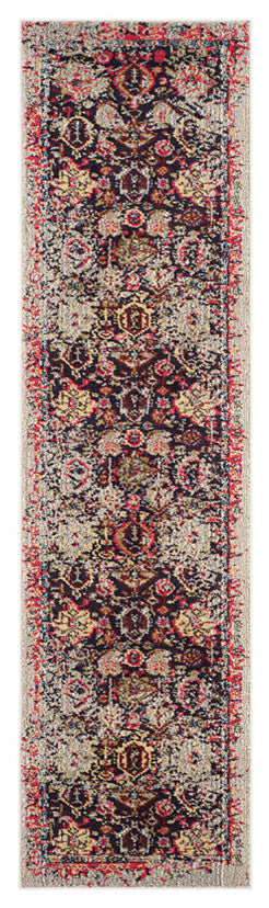 Safavieh Monaco Mnc206G Vintage/Distressed Rug, Gray/Multi, 2'2"x4'0"