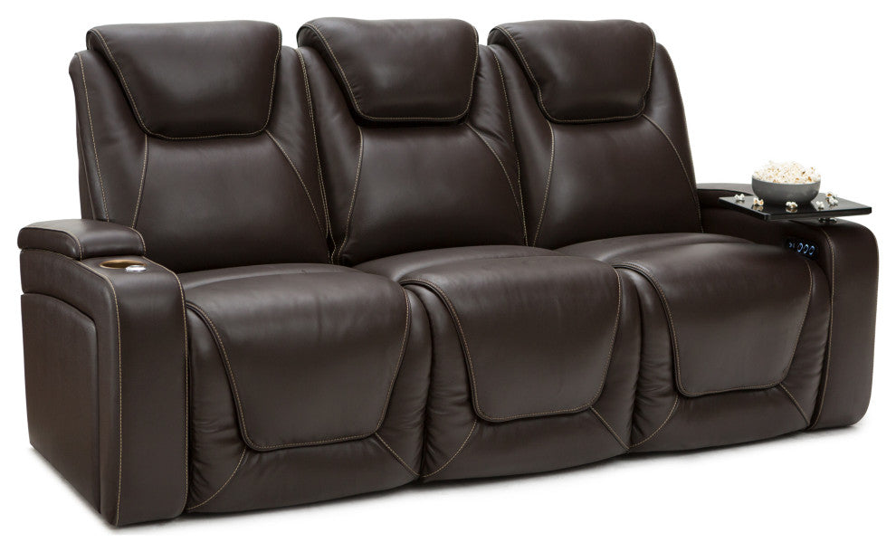 Seatcraft Vienna Home Theater Seating, Brown, Sofa Loveseat