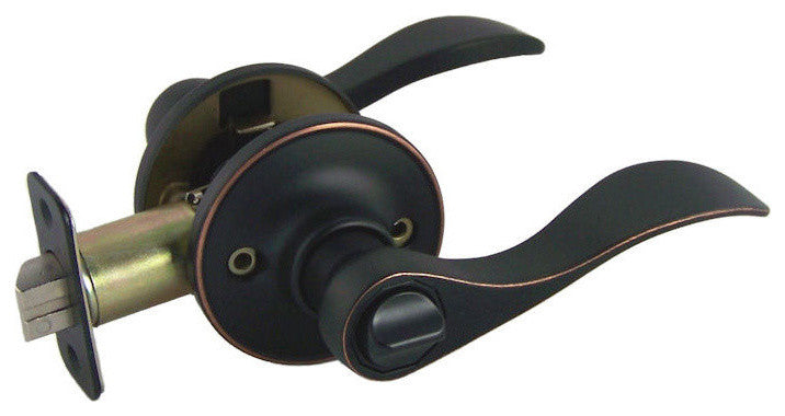 Kingston Privacy Door Lever, Oil Rubbed Bronze