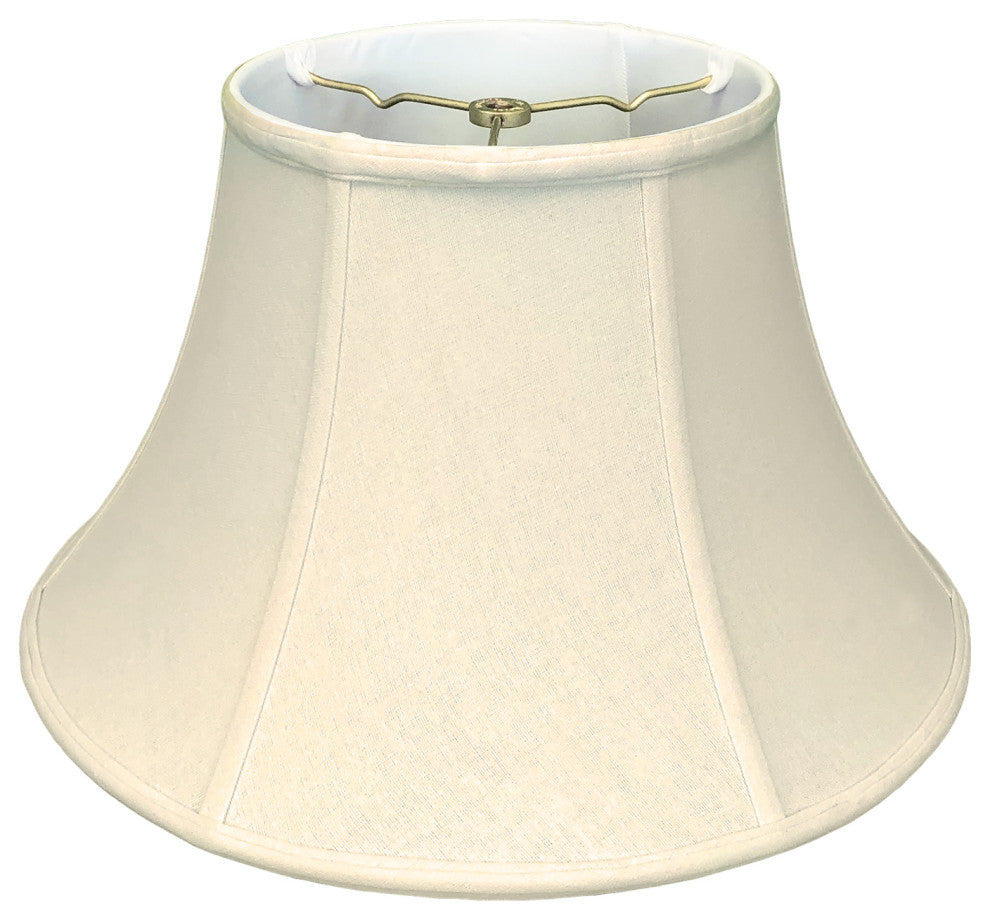 Royal Designs Shallow Bell Basic Lamp Shade, Linen Beige, 6x13x8.5
