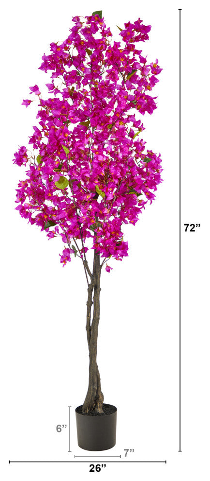 6' Bougainvillea Artificial Tree