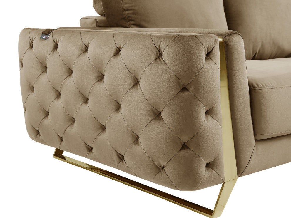 Lorenzo Velvet  Loveseat