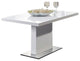 FEVITA Glass Top Coffee Table, White
