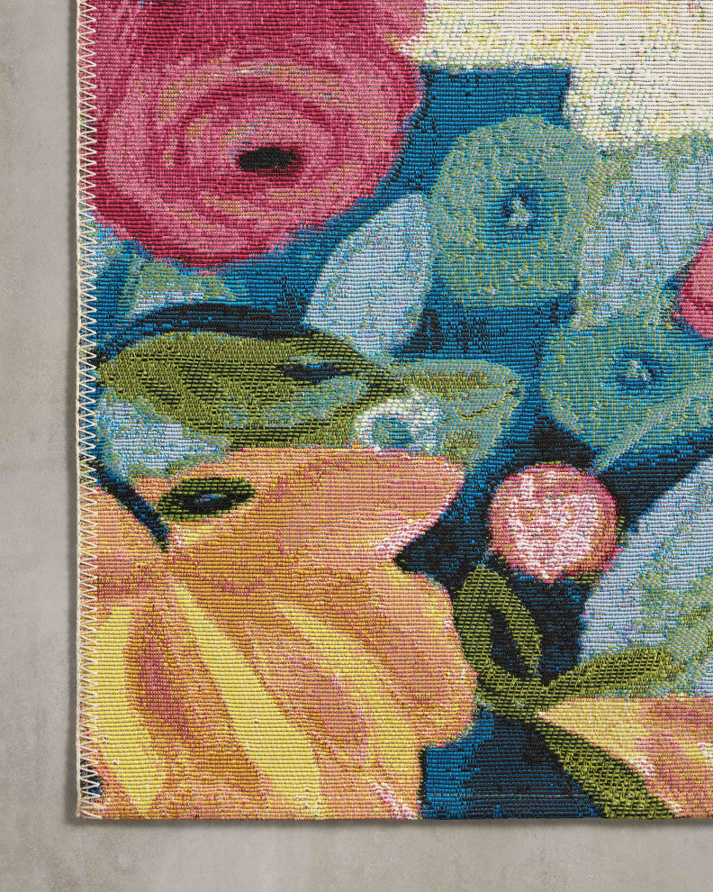 Loloi II Botanical Navy/Multi 3'11"x5'11" Accent Rug