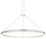 Sonneman 2317-J20 Corona 32"W Suspension Pendant - Bright Satin Aluminum