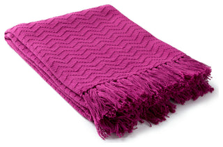 Surya Thelma Magenta Throw 50"W X 60"L