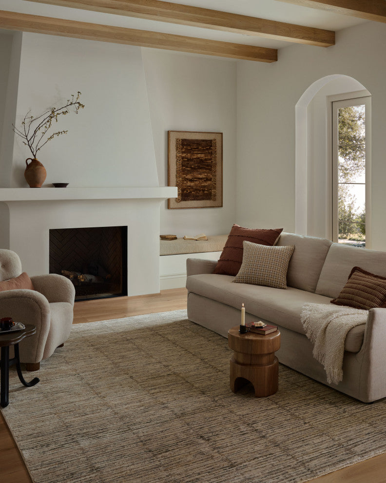 Loloi Nellie Beige / Fog 6''-3" x 9''-6" Area Rug