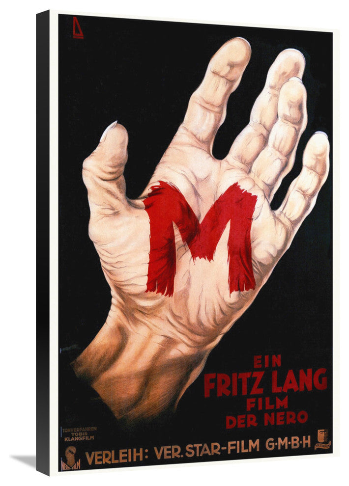 "M by Fritz Lang" Stretched Canvas Giclee by Hollywood Photo Archive, 20x30"