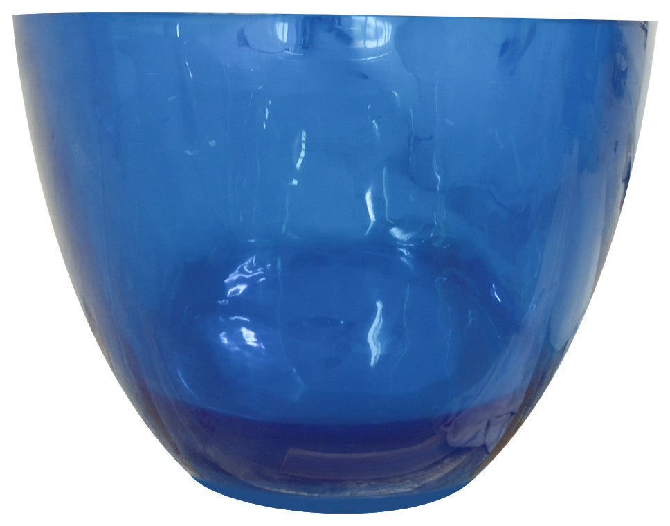 65 in.W Resin Freestanding Flatbottom Soaking Bathtub in Blue
