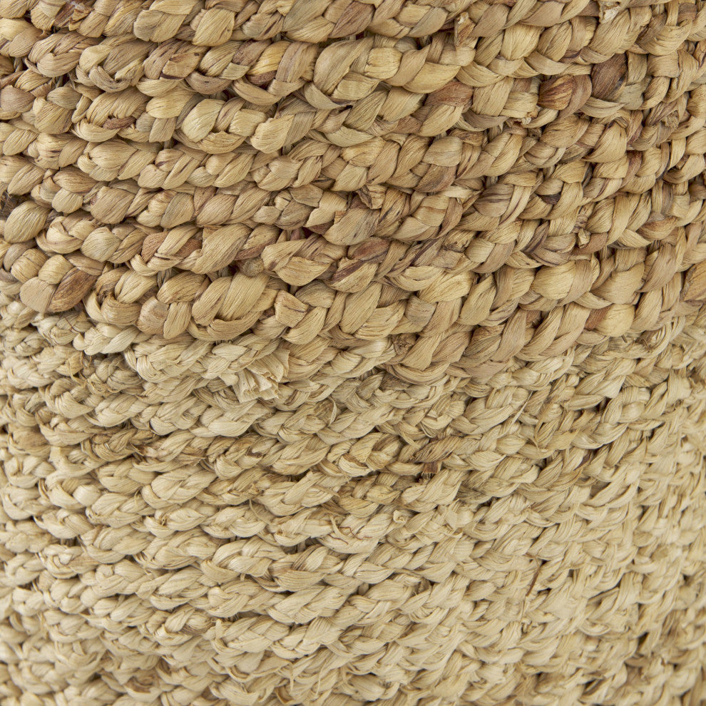 Set of Three Two Tone Wicker Storage Baskets