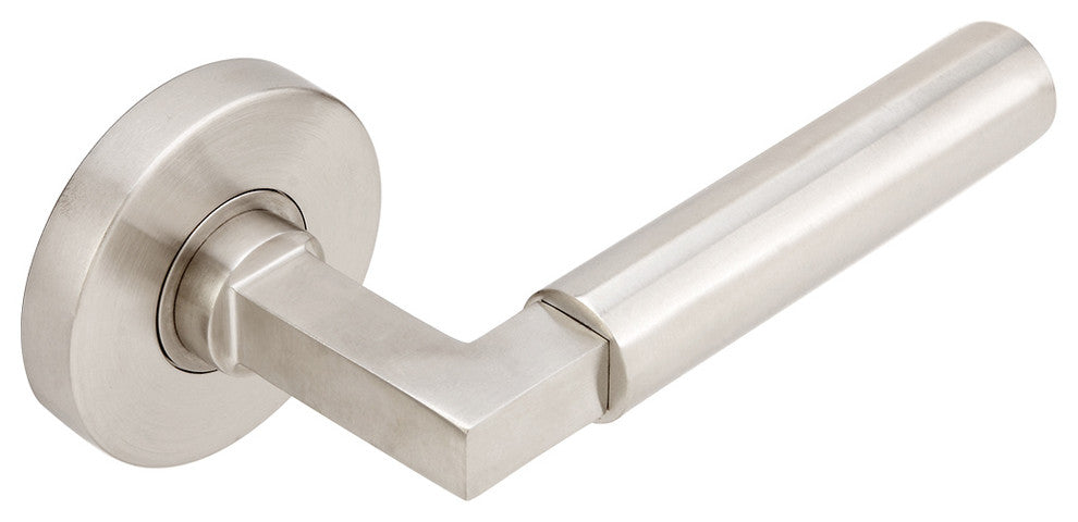Aurora Lever, Tubular Passage, Satin Stainless Steel, 2-3/8" Backset