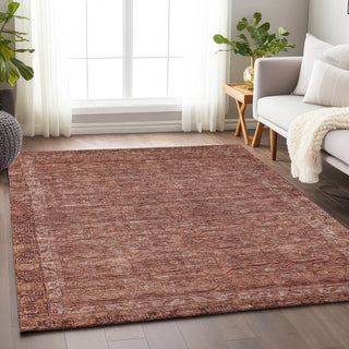 Machine Washable Indoor/Outdoor Chantille ACN1762 Terracotta 3' x 5' Rug