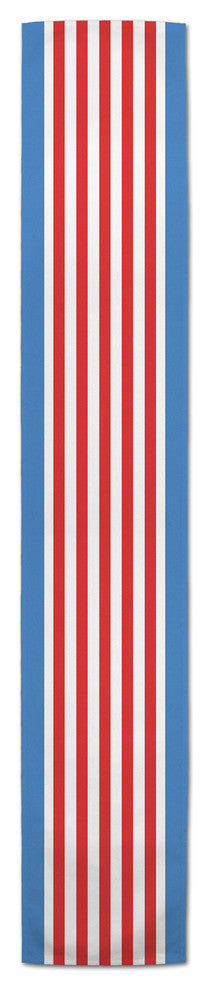 Red and Blue Stripes 16x90 Table Runner