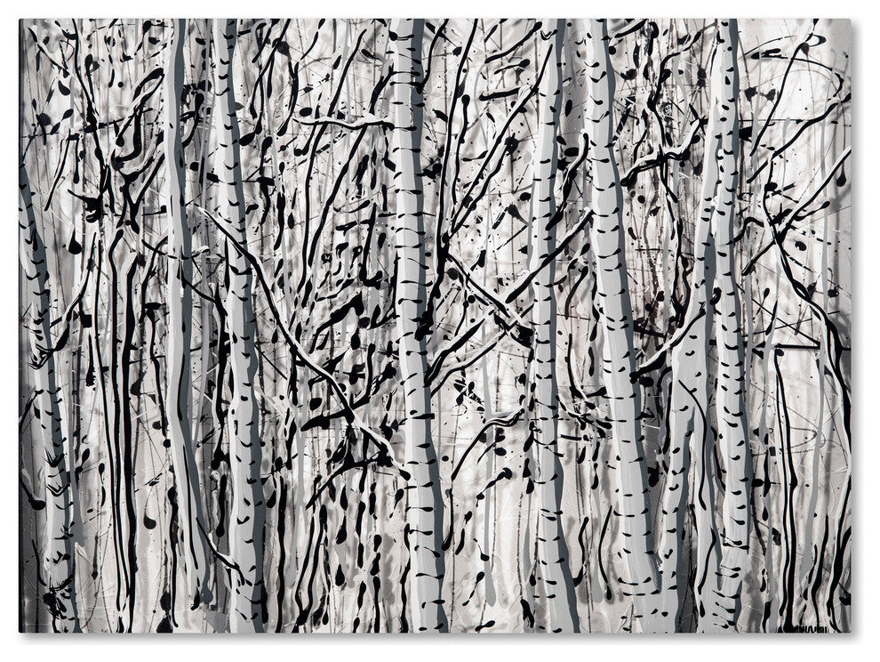 'Winter Aspens' Canvas Art by Roderick Stevens