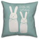 Teal Spring has Sprung 18x18 Throw Pillow