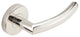 Oslo Lever, Tubular Privacy, Polished Stainless Steel, 2-3/4" Backset
