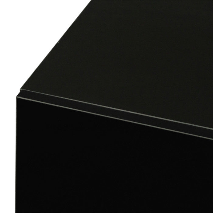 Three drawers MDF WALL-MOUNTED TV Cabinet with black finish