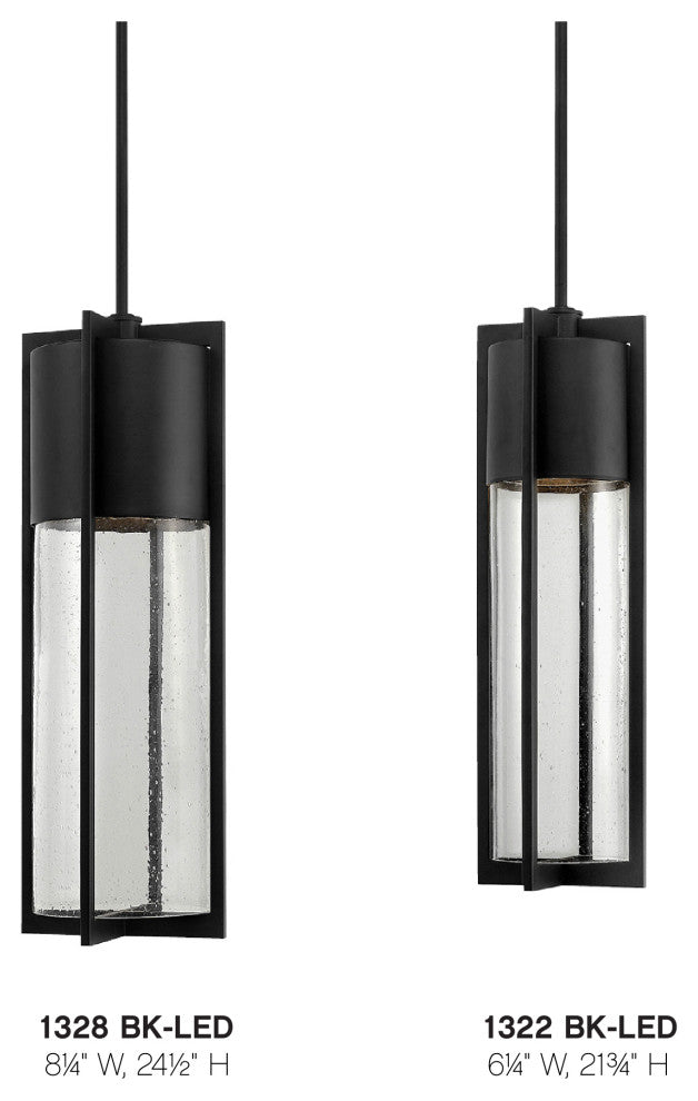 Hinkley Shelter Medium Hanging Lantern, Black