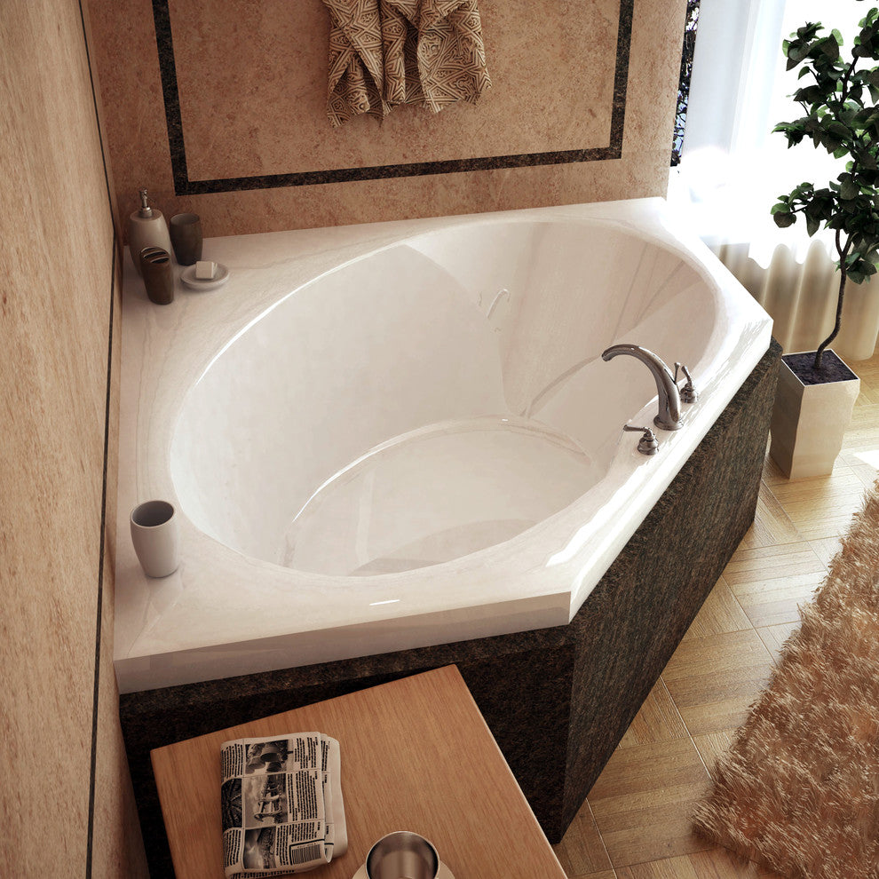 Atlantis Whirlpools Venus 60 x 60 Corner Soaking Bathtub