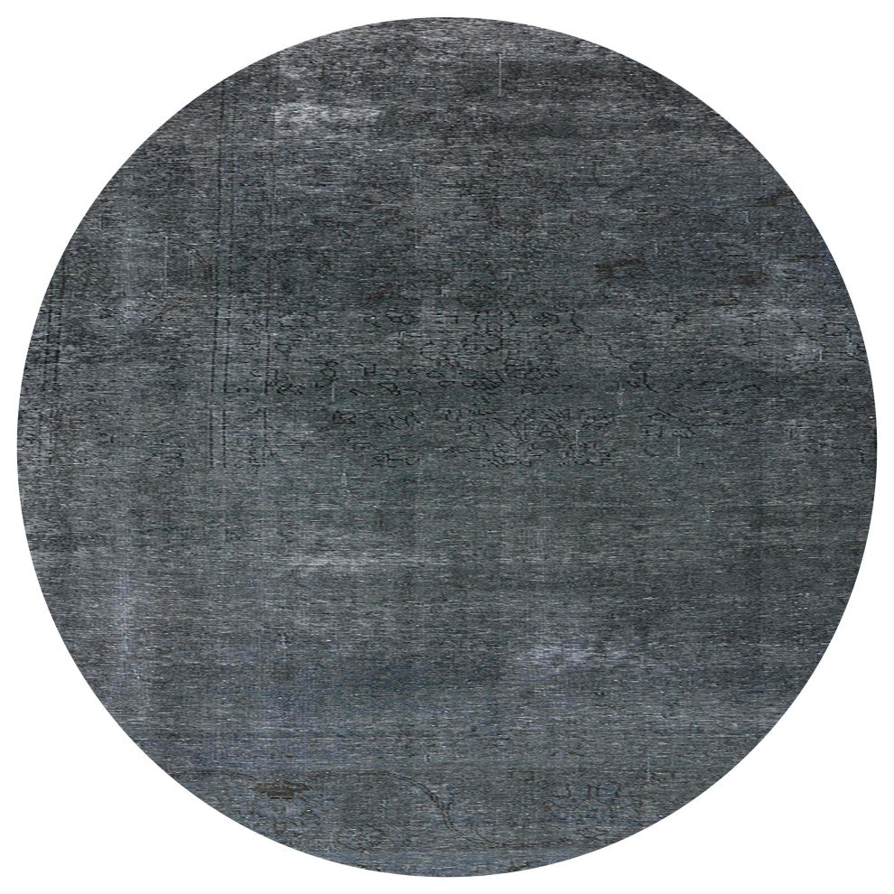Ahgly Company Indoor Round Mid-Century Modern Area Rugs, 6' Round