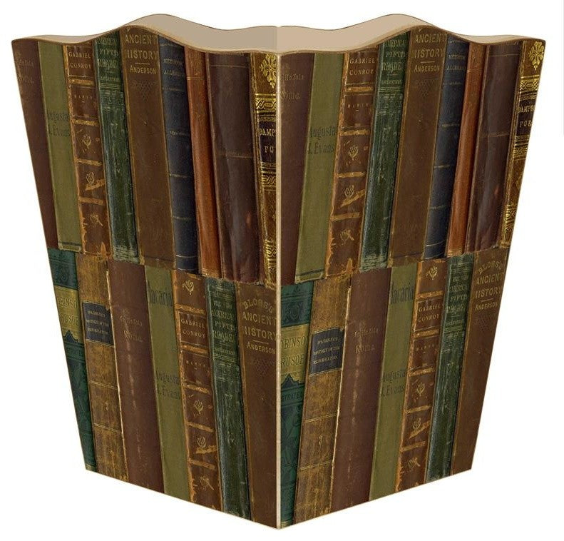 Antique Book Spines Wastepaper Basket