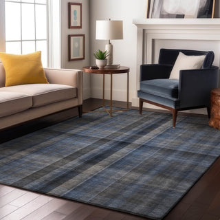 Premium Machine Washable Mayfield AMF548 Blue 2'6" x 3'10" Rug