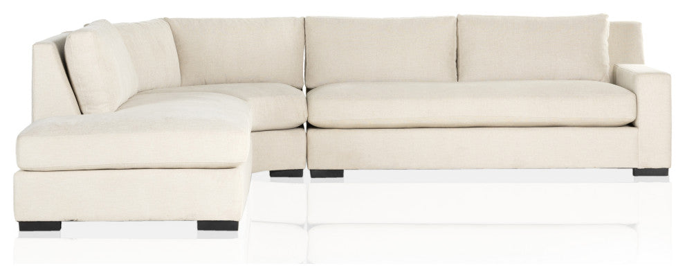 Albany 3pc Raf Sectional-Alcott Fawn