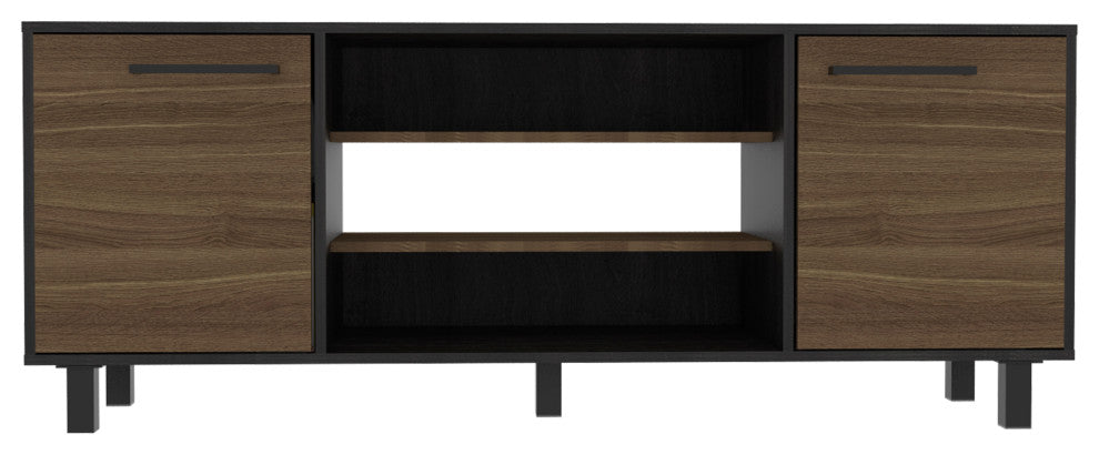 DEPOT E-SHOP Egeo TV Stand, Carbon Espresso/Pine