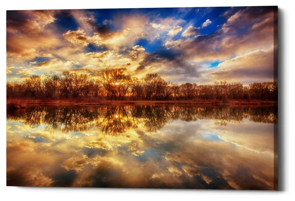 Epic Graffiti "Chatfield Sunrise" by Darren White, Giclee Canvas Art, 40"x60"