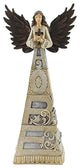 Figurine Crossword Hope Angel Polyresin Cross Wings Blessed 12970