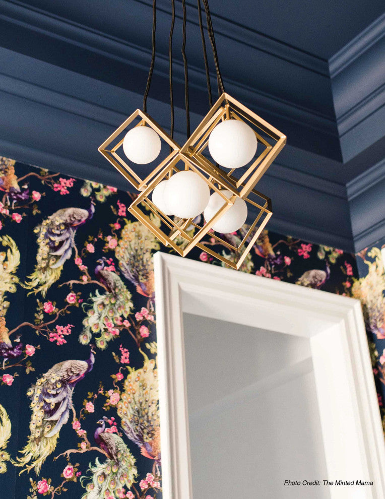 6LT Halogen Pendant Gold
