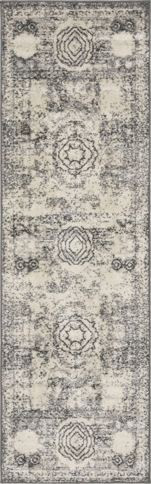 Unique Loom Ivory Wells Bromley 2' 0 x 6' 7 Runner Rug