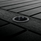 Rectangular 42x84 Counter Table, Weathered Acorn, Black