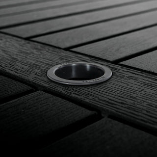 Rectangular 42x84 Counter Table, Weathered Acorn, Black