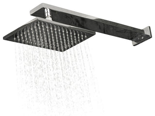 Lacava Kubista Collection Rectangular Rain Shower Head, Polished Chrome