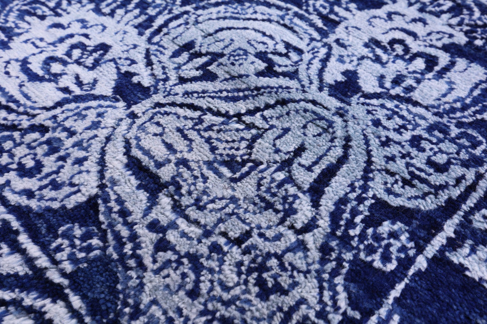 8' 10" X 12' 3" Persian Handmade Wool & Silk Rug - Q13687