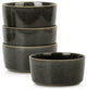 Stone Lain Eden Stoneware Cereal Bowl Set of 4, Charcoal Grey