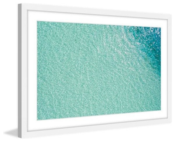 "Azul Sin Fin" Framed Painting Print, 30"x20"