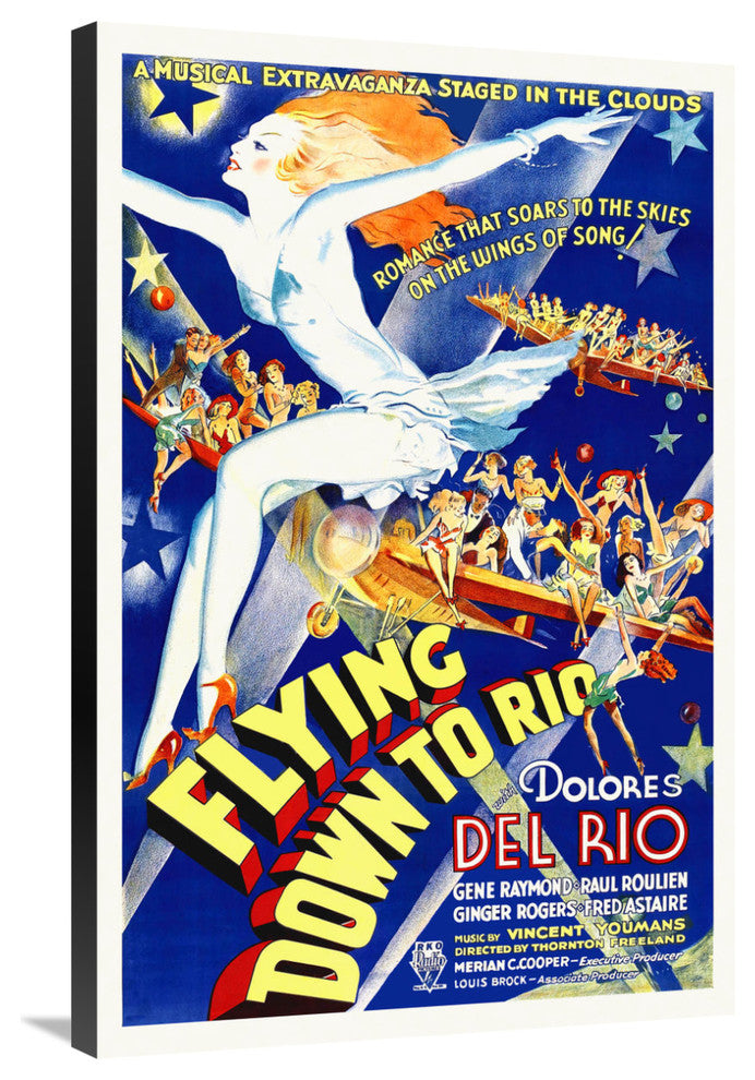 "Flying Down To Rio" Stretched Canvas Giclee by Hollywood Photo Archive, 24x36"