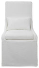 Uttermost 23728 Coley White Armless Chair