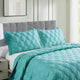 Bradly Down Alternative Quilted Bed Spread Set, Teal, King