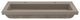 Trough 4819 Bathroom Sink, Earth, Single Faucet Cutout