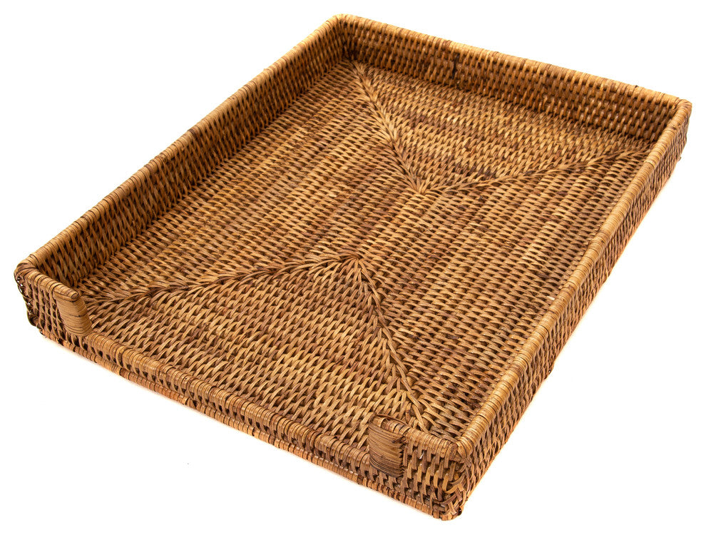 Artifacts Rattan™ Office Paper Tray, Honey Brown
