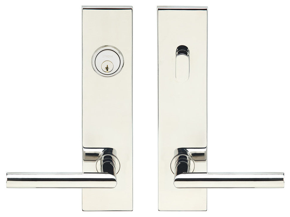 Frankfurt Lever, Tubular Entry, Single Cylinder, Right Hand, 2-3/4" Backset