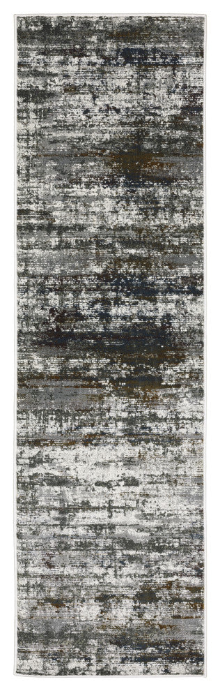 Oriental Weavers Gemini 4151U Abstract Rug, Charcoal, 3'10"x5'5"