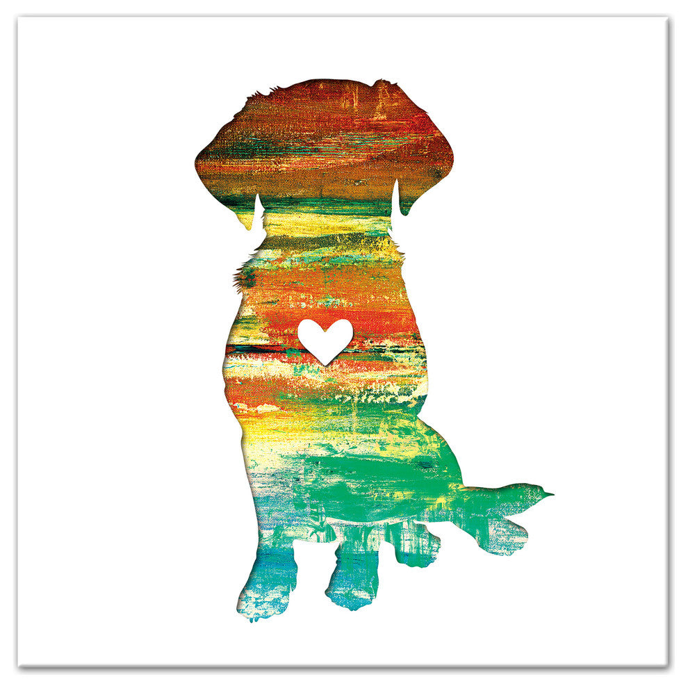 Designs Direct Creative Group Paint Silhouette Lab 36x36 Canvas Wall Art