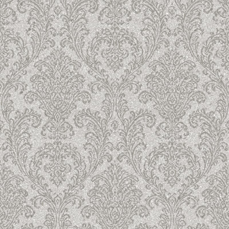 Serendipity 2, Traditional Damask Solid Wallpaper, Cream, Roll, 21"x33'