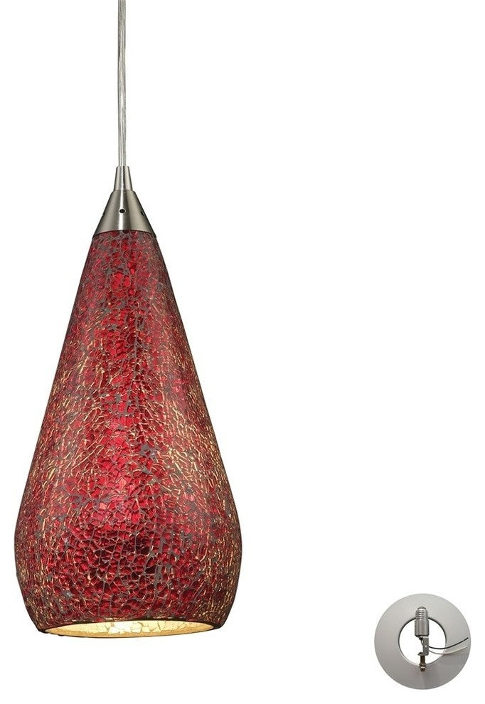 Elk Lighting 546-1RBY-CRC-LA Curvalo 1-Light Pendant Light